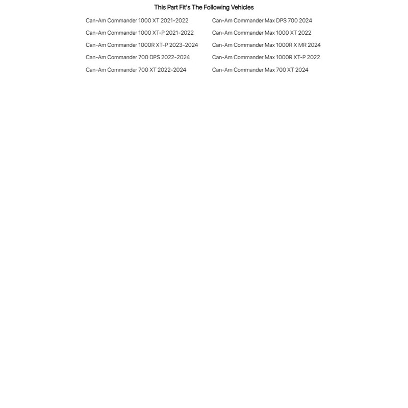 Tusk LED Light Bar Brackets 12" for Can-Am Commander 1000