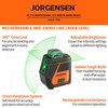 JORGENSEN 360° Laser Level with Tripod, 100 FT Rechargeable Self
