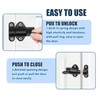 Litensh Self Closing Latch, Spring Door Lock, Heavy Duty Bolt