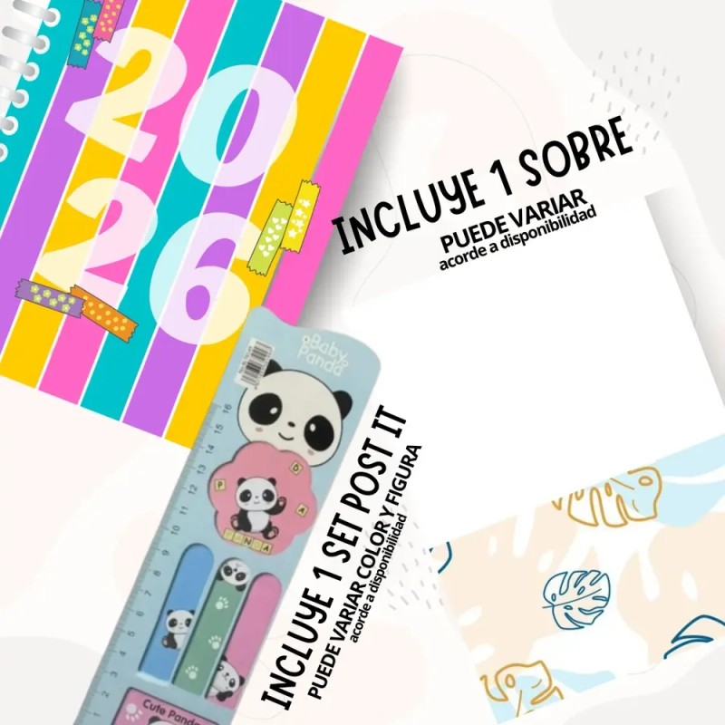 Agenda 2026 Mod Dentista Kawai Personalizada Y Stickers