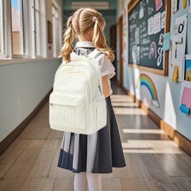 School Bags for Girls Secondary Lightweight Large Capacity College Student Backpack with Compartments Casual Daypack