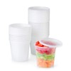 24 oz. Plastic Deli Food Storage Containers with Airtight Lids
