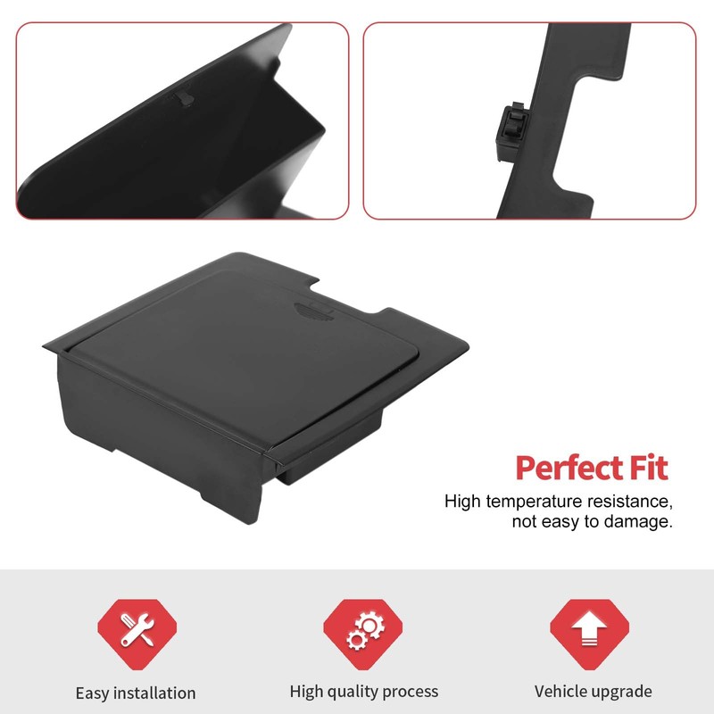 Jimen Armrest Hidden Storage Box Compatible with Jeep Wrangler JK