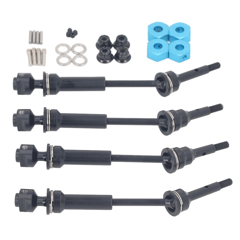 4Pcs RC Car Drive Shaft Set Front Rear Universal Axles