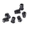 Fafeicy Light Socket, 50Pcs Plastic Black Lamp Socket Diode Holder