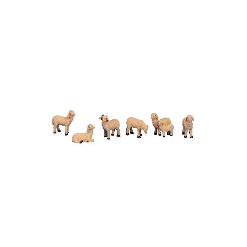 Pack of 6 Sheep Decorative Figures (H 2.5-4 cm)