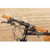 Gusti Nairo Q. Genuine Leather Handlebar Grip Brown Leather Metal