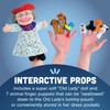Constructive Playthings Plush "Old Lady" Doll and Animal Finger Puppet