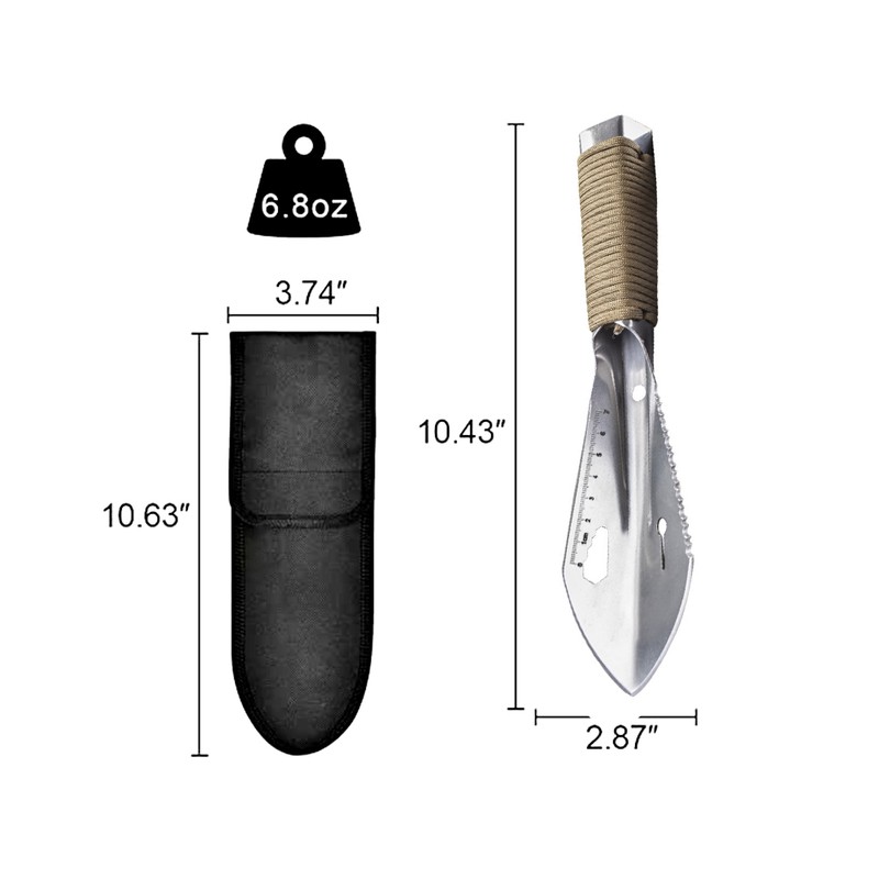 Portable Folding Shovel Multifunctional Outdoor Gadgets Garden Tool for Camping