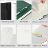 NIRMIRO Lined Journal Notebook, B5 Hardback Leather Notebook Notepad for
