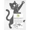 Wall4Stickers Cats Stickers, Kitchen Wall Decal, Jumping Funny Cats Catching