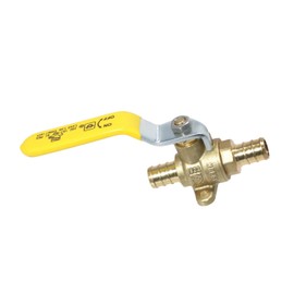 2 Pcs XFITTING Barb Crimp Pex 1/2 Inch Ball Valve With Drop Ear, 24-3-3=2XX