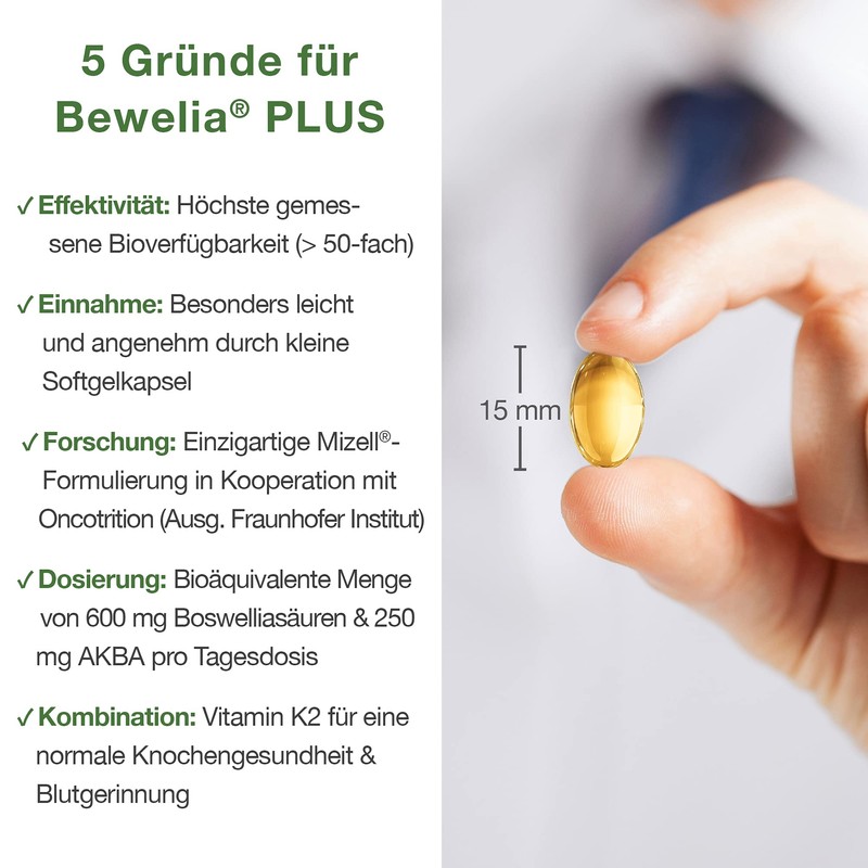 Frankincense capsules from Bewelia Plus with 600 mg & 250