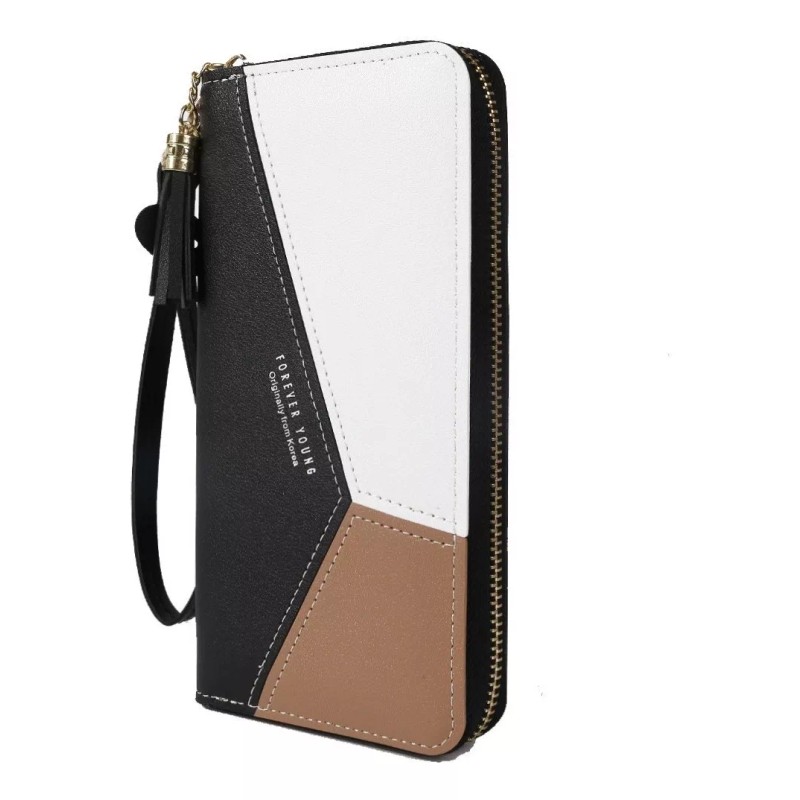 REYES Cartera Reyes De Cuero Sintetico 15 Ranuras Con Muñequera