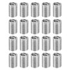 sourcing map 30Pcs Helical Threaded Inserts, M5-0.8x3D 304 Stainless Steel