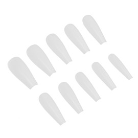 minkissy Pcs Long Fake Nails Tips Full Cover Artificial Nail Art Sticker Set for Diy Manicure for Parties Holidays