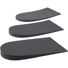 Basics 8mm Heel Elevators x2-Leg Length Discrepancy Lift & Achilles Tendonitis Raise Treatment - Multiple Raise Options: (8mm) - Large