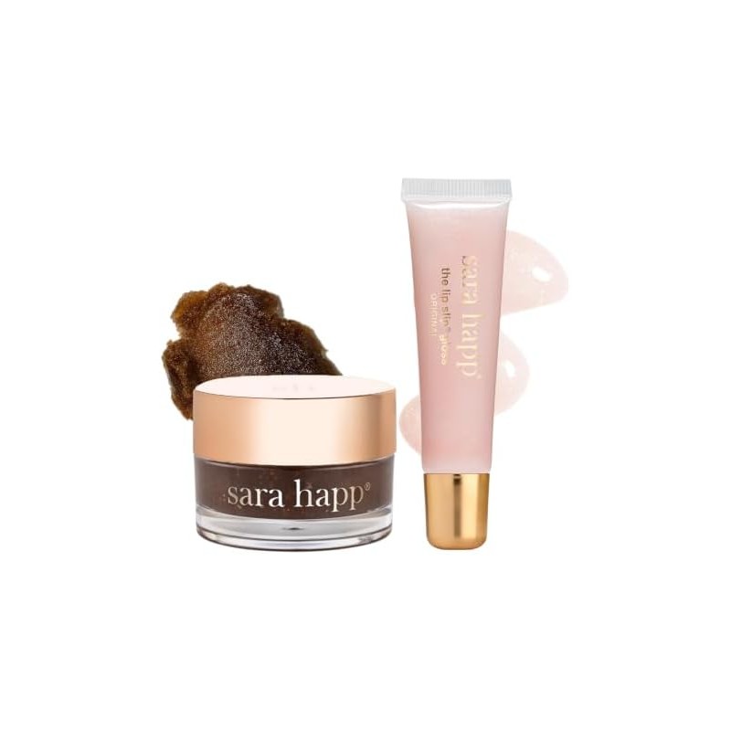 Sara happ Let's Glow Kit de exfoliante y brillo de