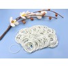 ONLYKXY 100pcs White Natural Rubber Bands Soft Elastic Bands Hair
