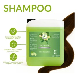 Shampoo De Bergamota Natural 5 Litros