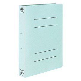 Kokuyo flat file Paper Cover Resin Binding Hardware 2 Hole A4 400 Sheets Accommodate Blue Flat – X10B