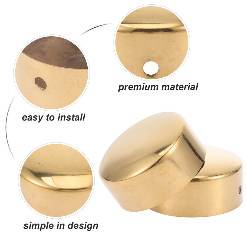 Uonlytech Handrail End Caps 2 Pack Round Hand Railing End
