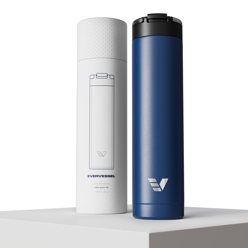 Ever Vessel Super Maxi Stainless Steel Water Bottle 36oz -
