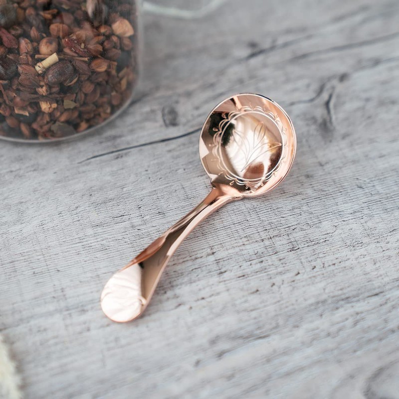 Aoyoshi CASUAL PRODUCT 510816 Tea Caddy Spoon Ladle, Pink Gold,
