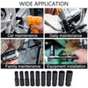 TA-VIGOR Deep Impact Socket, 1/2 Inch Drive by 17mm Deep