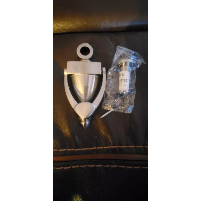 pamex 5-1/2 " Door Knocker With 9/16 Viewer Satin Nickel