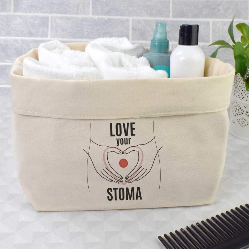 Large 'Love Your Stoma' Canvas Organiser/Storage Bag (OR00031943)