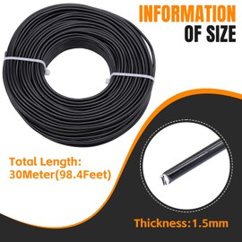 YTKavq Aluminum Craft Wire,16 Gauge Aluminum Wire Jewelry Making Wire Metal Wire for Craft Jewelry Making Wire DIY Metal Craft Art Wires(Black,100FT)