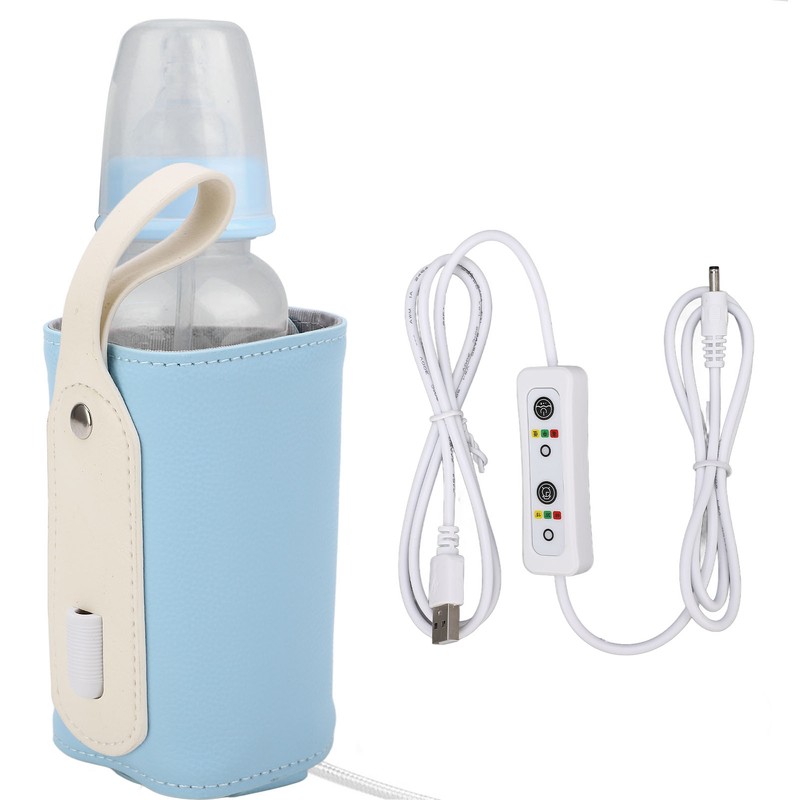 USB Baby Bottle Warmer Portable Milk Travel Storage Insulation Thermostat