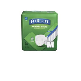 Medline FitRight Ultra Medium Adult Diapers 20 Count Heavy Absorbency Incontinence Pr...