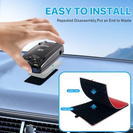 Radar Detector Mounting Bracket With Dashboard Hook And Loop Installation, Easy To Install, Very Suitable For Safe Installation Of Radar Detectors, Firmly Bonded, Durable And Long-Lasting (2PCS)