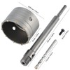 ZEONHAK 2 Sets 3-1/2 Inch Shank Hole Saw, 90mm Concrete