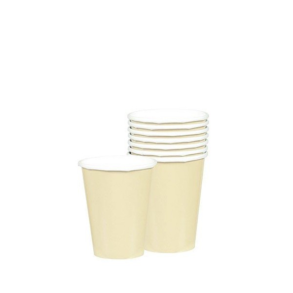 9 Oz Paper Cups | 20ct (Vanilla Creme)