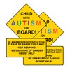 2 Pack Child with Autism On Board Magnets, Autism Awareness