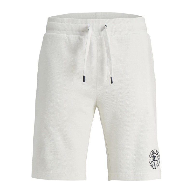 JACK & JONES Men's Jpstbersi Nafa Sweat Shorts, Cloud dancer,