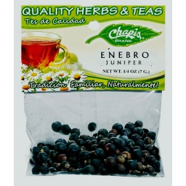 CHAPIS HIERBAS HERBS ENEBRO Net Wt. 1/4 oz. (7 g) 3, 6, 12 Packs - 3 PACKS