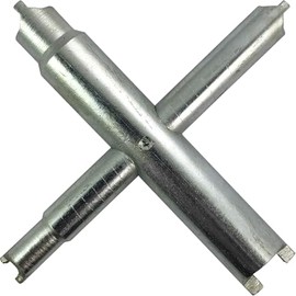 Harts Clock Chrome Dial Wrench Spanner for Centre Collet Nut Fixing Tool, 4 Sizes, for Clockmaker Repairs