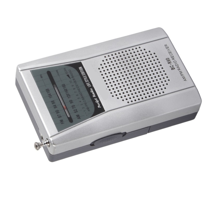 Mini AM FM Radio Manual Operation Easy Adjustment Memory Function