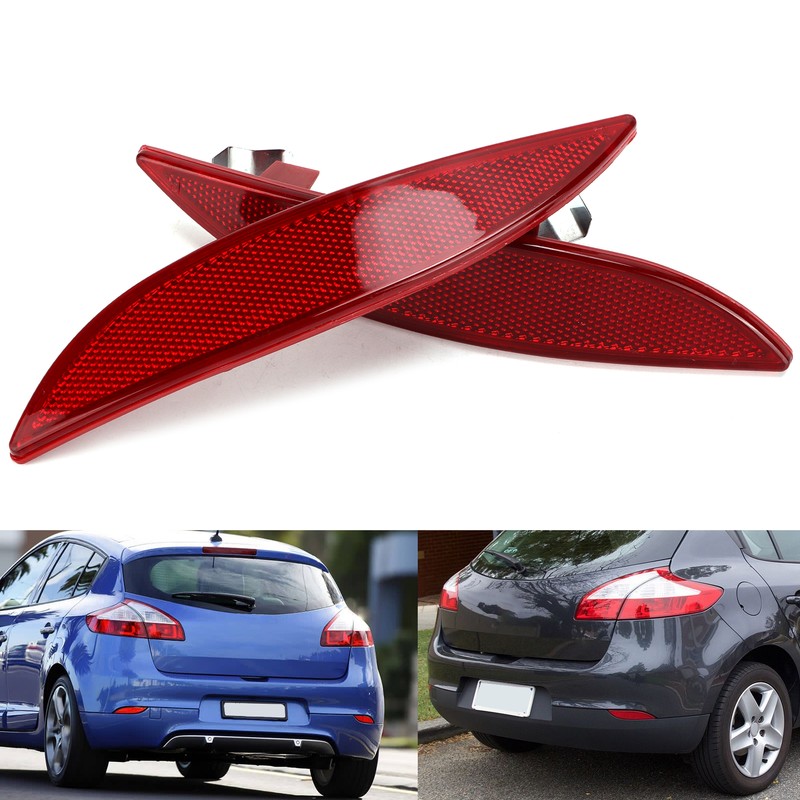 1 Pair Rear Bumper Reflectors 265650004R Parts Replacement for Megane
