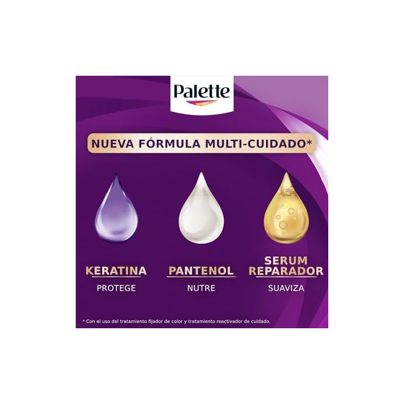 Palette Tinte para cabello color creme, rubio miel 7-55