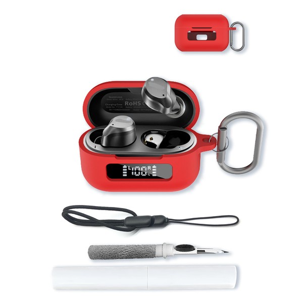 Case for TOZO NC9 Hybrid Active Noise Cancelling Wireless Earbuds,Soft
