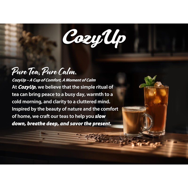 Cozy Up Jasmine Green Tea K-Cup Pods, 36-Count, Compatible with