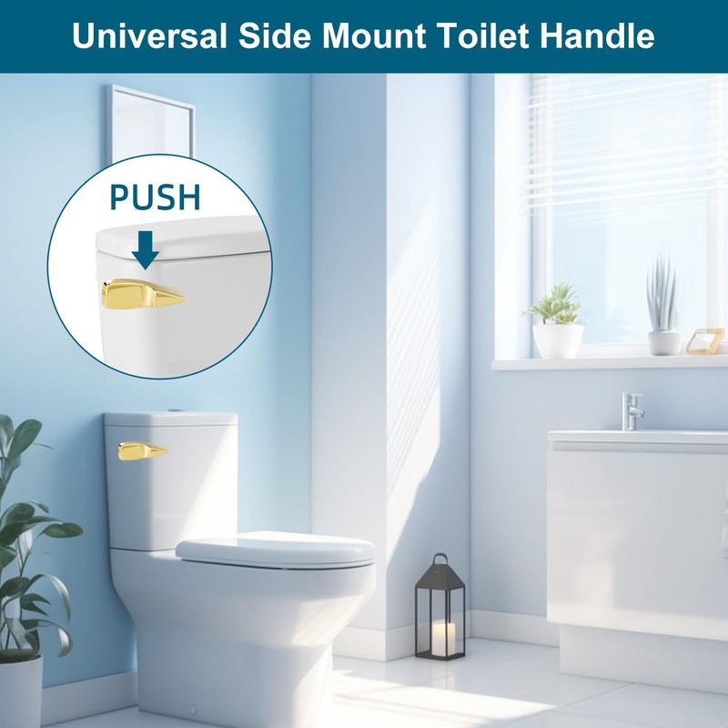 Hygie Rinse Universal Metal Toilet Handle Replacement Kit Side Mount