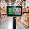 Computing Digital Platform Scale 660LB Foldable Floor Scale Dual-Sided LCD