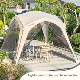 54% More Space Compared to Standard 10x10 ft Pop Up Canopy Tent, Instant Screen House with Mosquito Net, Portable Waterproof Gazebo for Backyard, Patio, Picnic, Outdoor Quick Setup Folding Insect