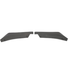 cciyu Side Fender Skirt Lip Splitter Canard Protector Fit Universal, Glossy Carbon Look Rear Bumper Diffuser (PP)